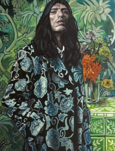 Man With Flowers (2014) 116x89cm