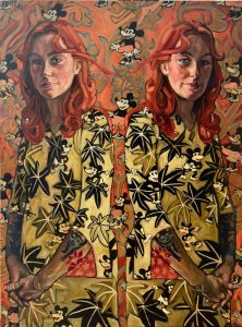 Twins with Red Hair-90x 120cm -2025