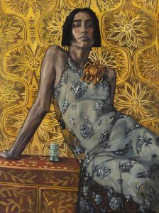 Mathilde and Robot -90x120cm-2025