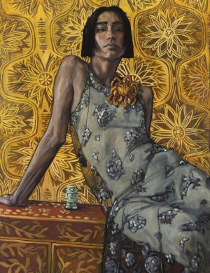 Mathilde and Robot -90x120cm-2025
